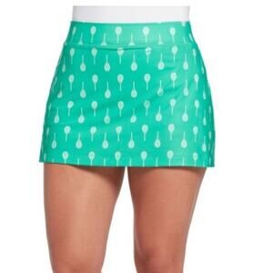 Prince Women's Conversational Green Patterned Tennis Skort Size Medium